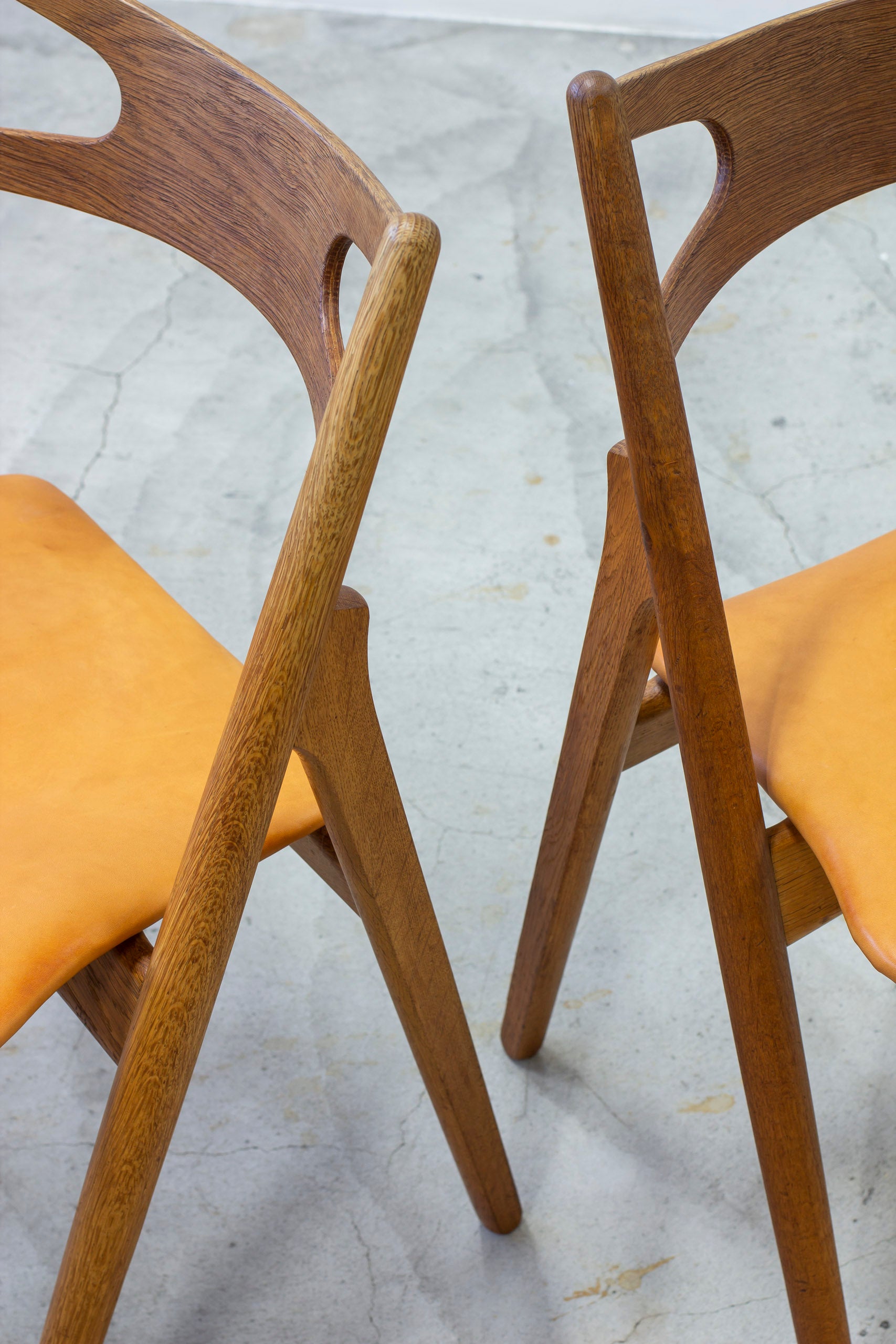 SOLD - "CH29" oak chairs by Hans J. Wegner