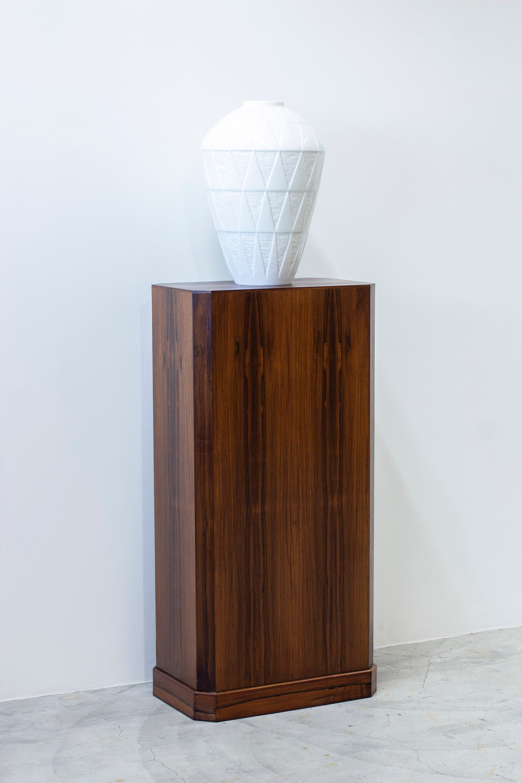 Danish rosewood piedestal from Ordupgaard Museum