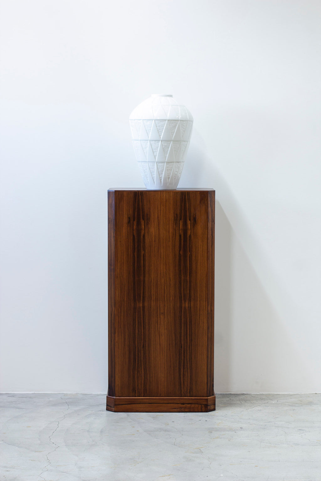 Danish rosewood piedestal from Ordupgaard Museum