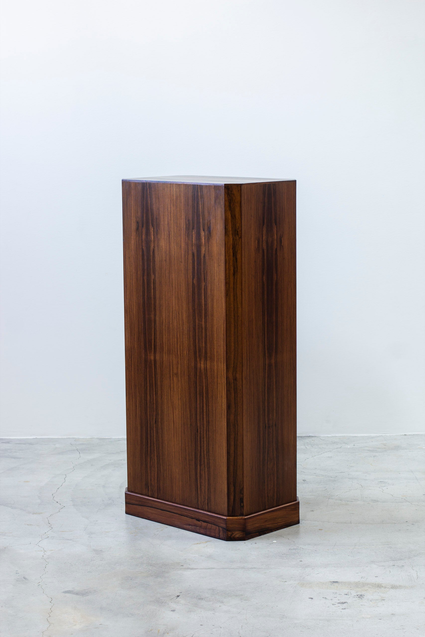 Danish rosewood piedestal from Ordupgaard Museum