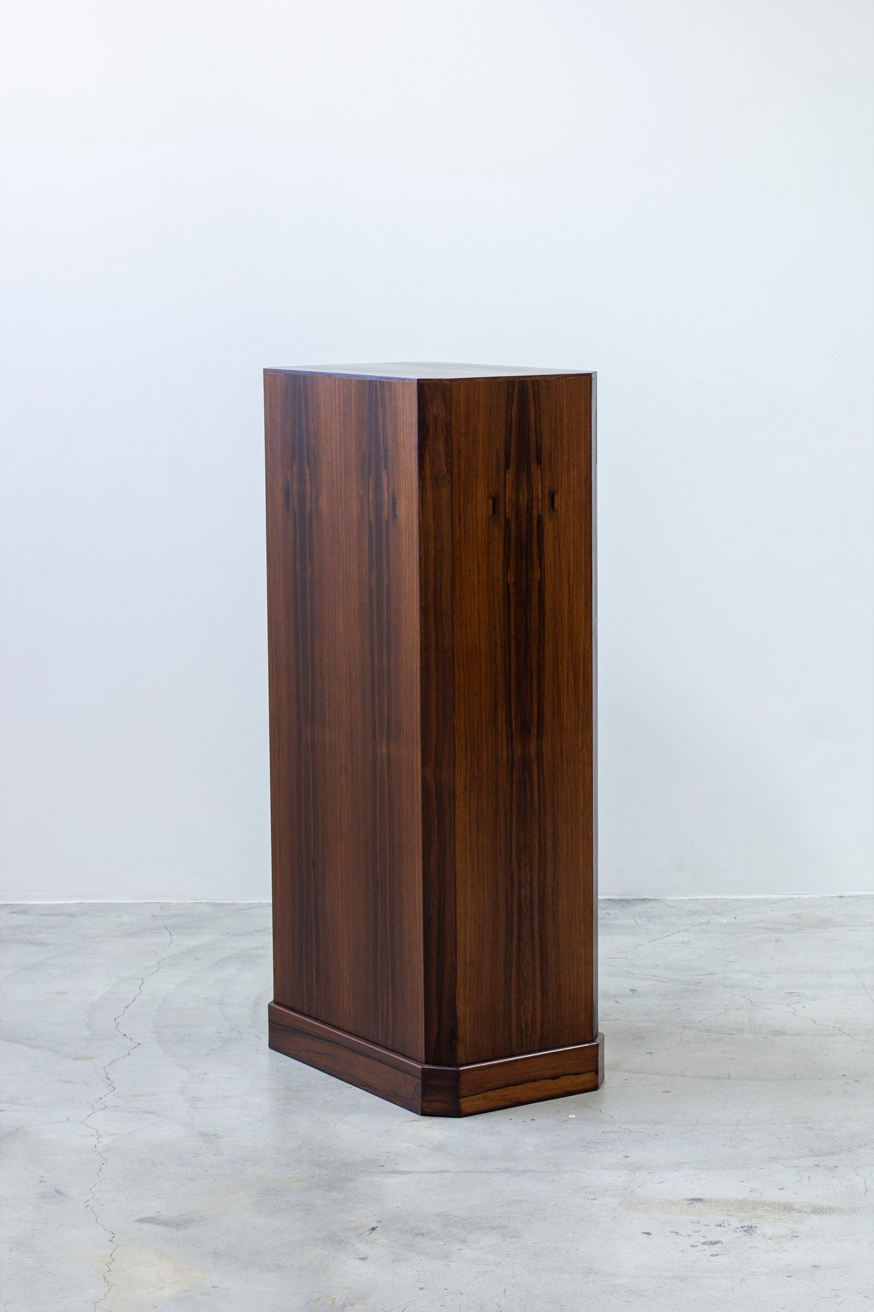 Danish rosewood piedestal from Ordupgaard Museum