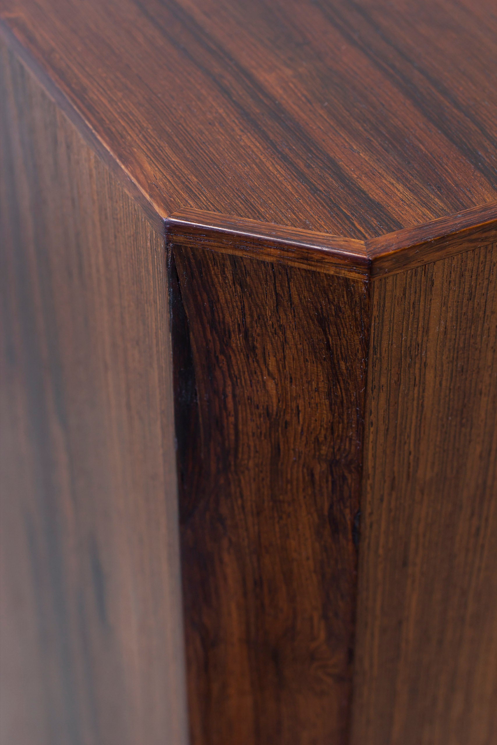 Danish rosewood piedestal from Ordupgaard Museum