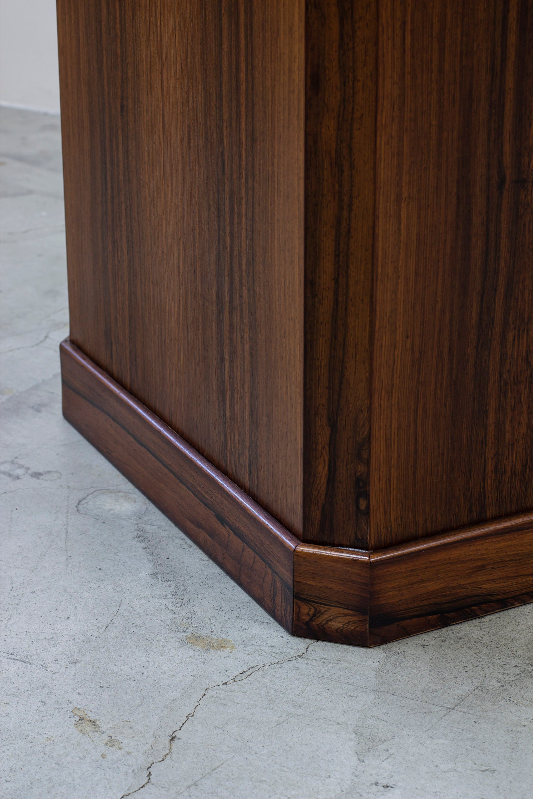 Danish rosewood piedestal from Ordupgaard Museum