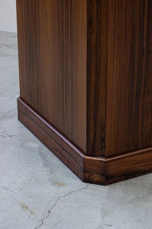 Danish rosewood piedestal from Ordupgaard Museum