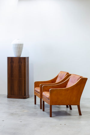 Danish rosewood piedestal from Ordupgaard Museum