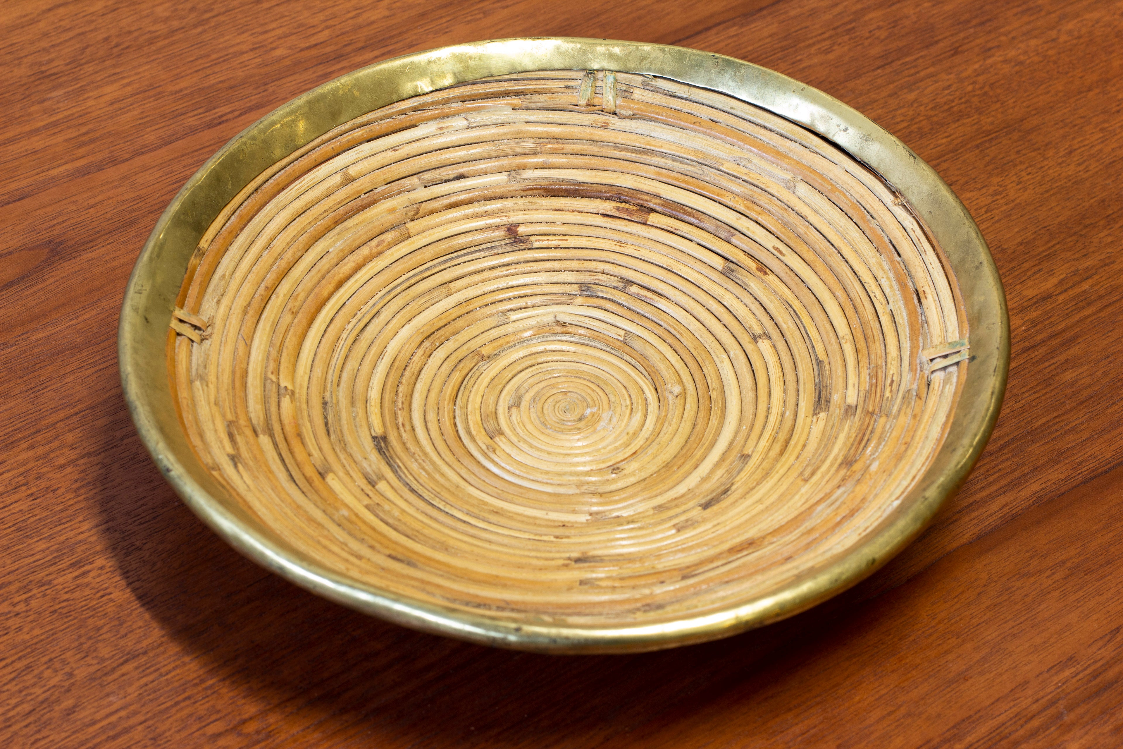 Hand made rattan tray in the style of Svenskt Tenn