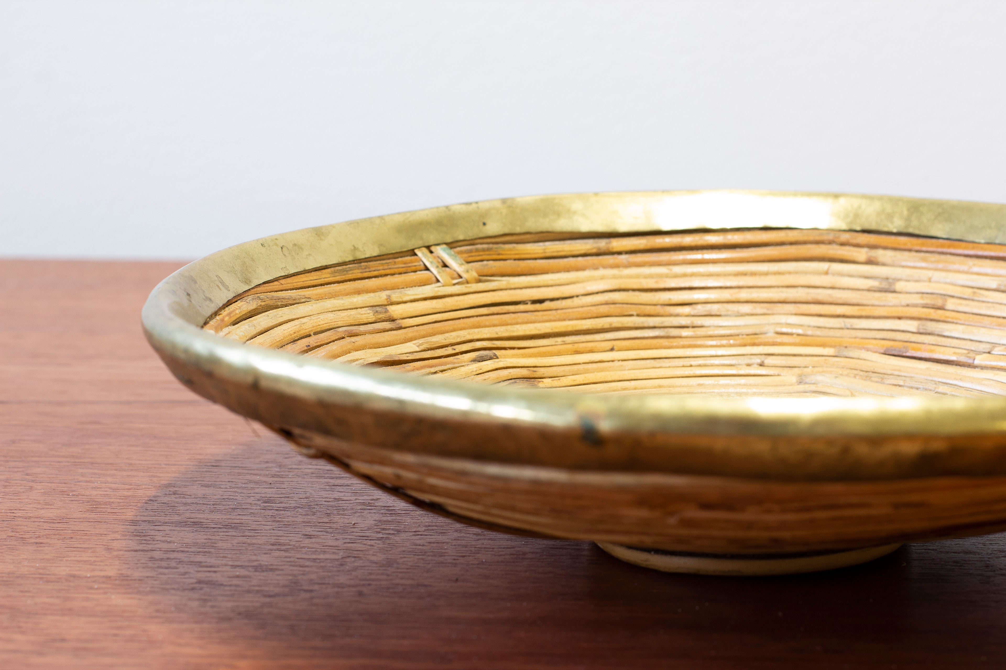 Hand made rattan tray in the style of Svenskt Tenn