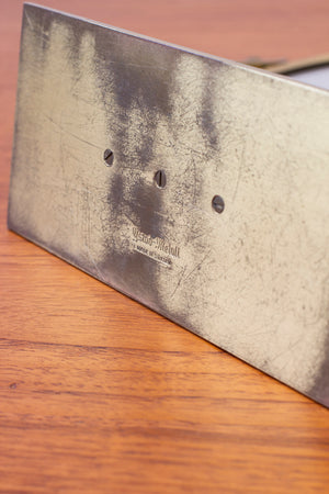 Brass table mirror by Ystad metall