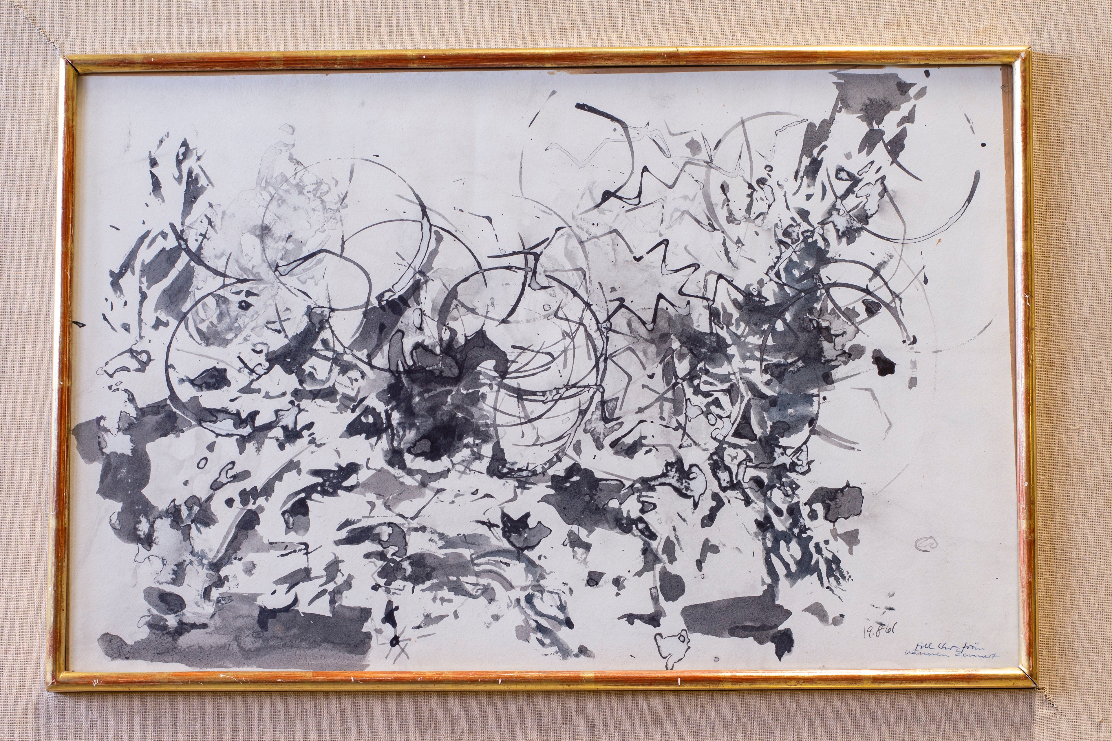 "Seston" ink on paper by Lennart Rodhe