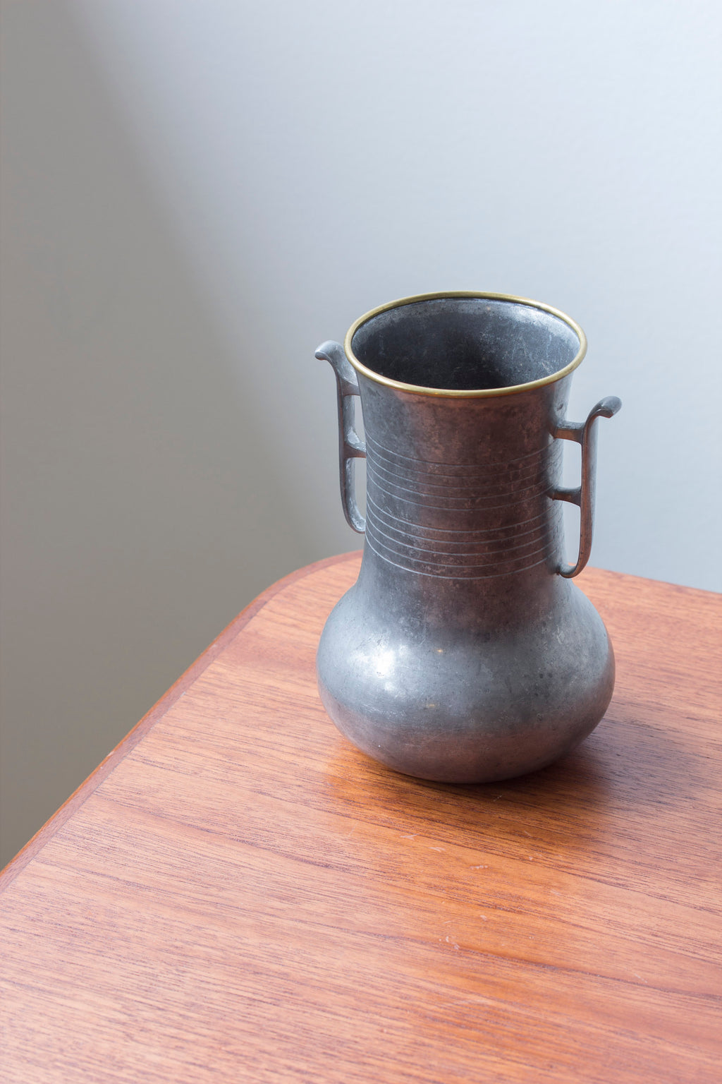 Pewter vase by GAB 1931