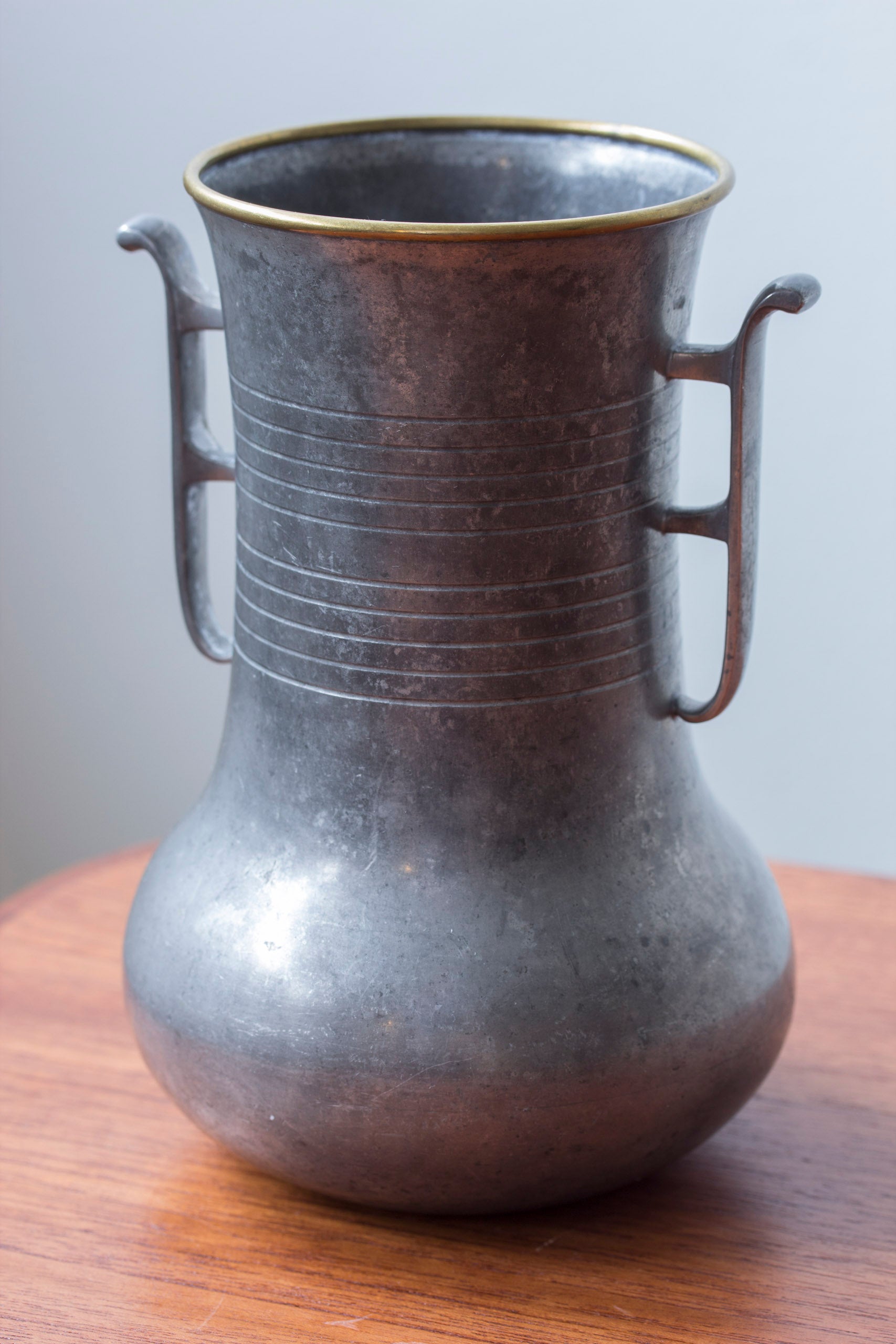 Pewter vase by GAB 1931