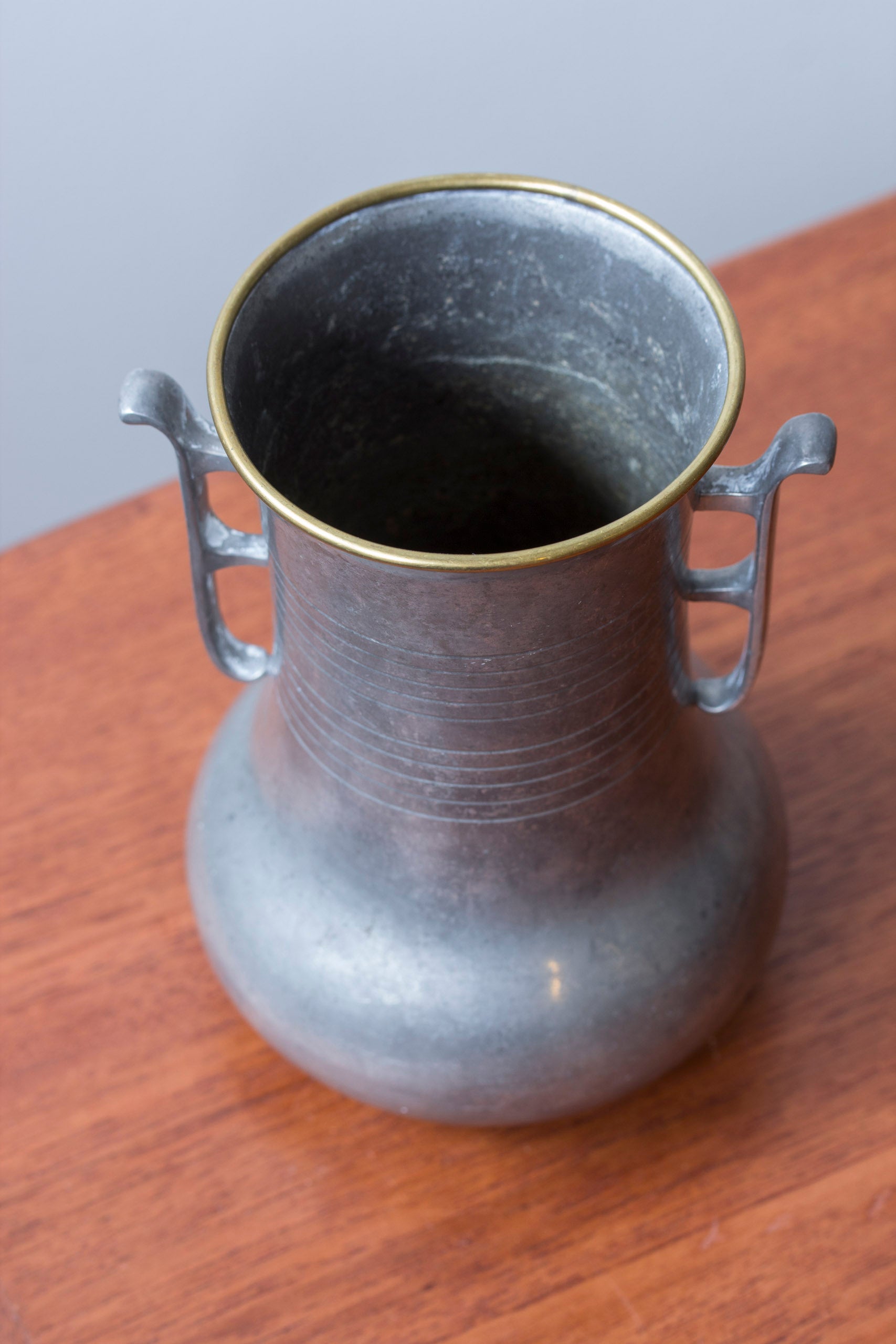 Pewter vase by GAB 1931