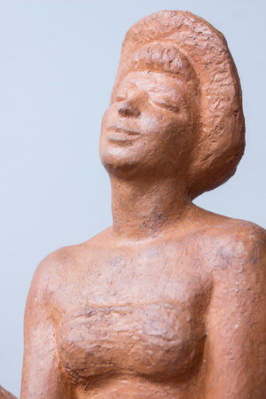 Terracotta sculpture by David Wretling