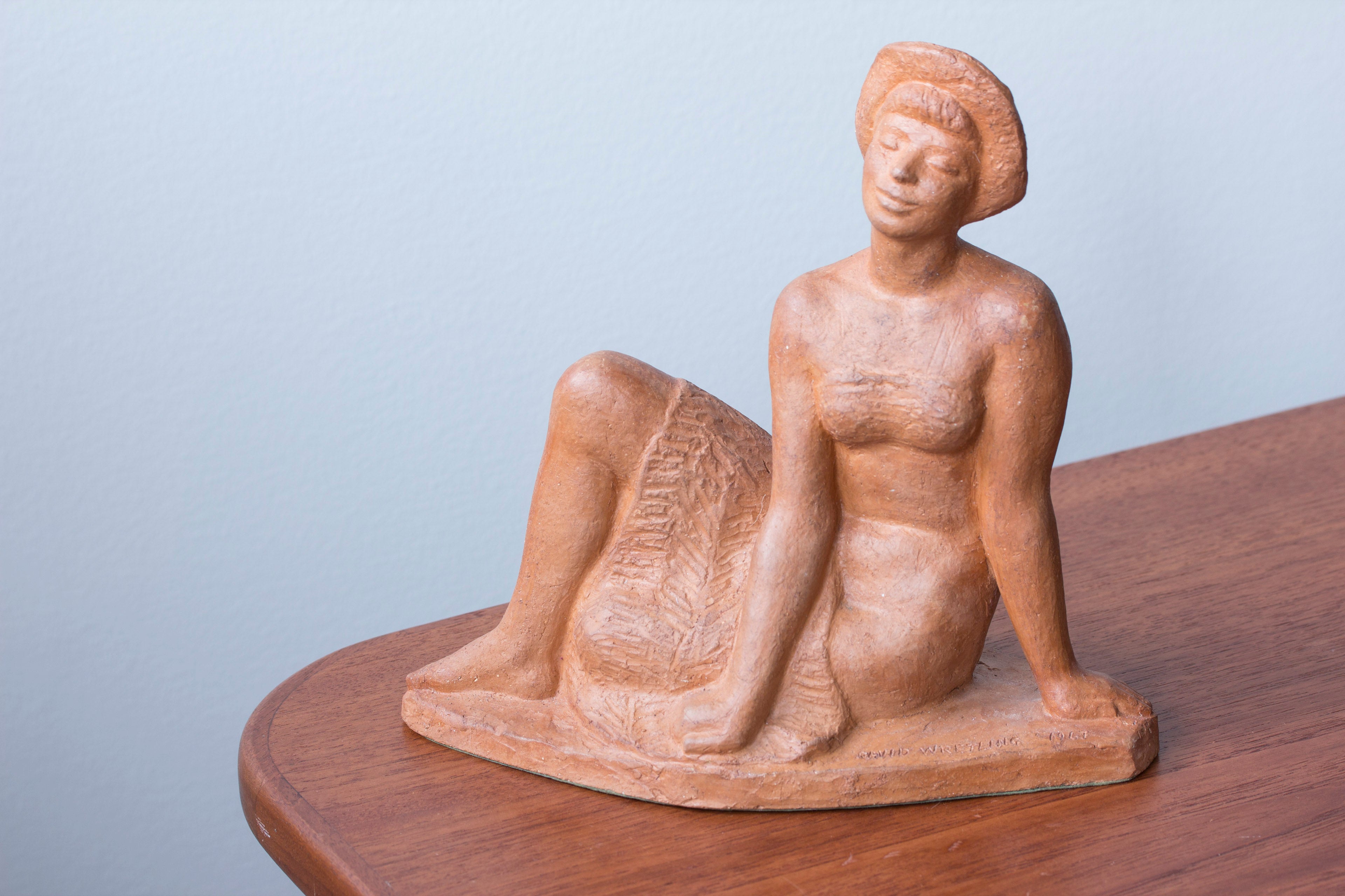 Terracotta sculpture by David Wretling
