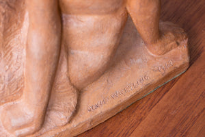 Terracotta sculpture by David Wretling