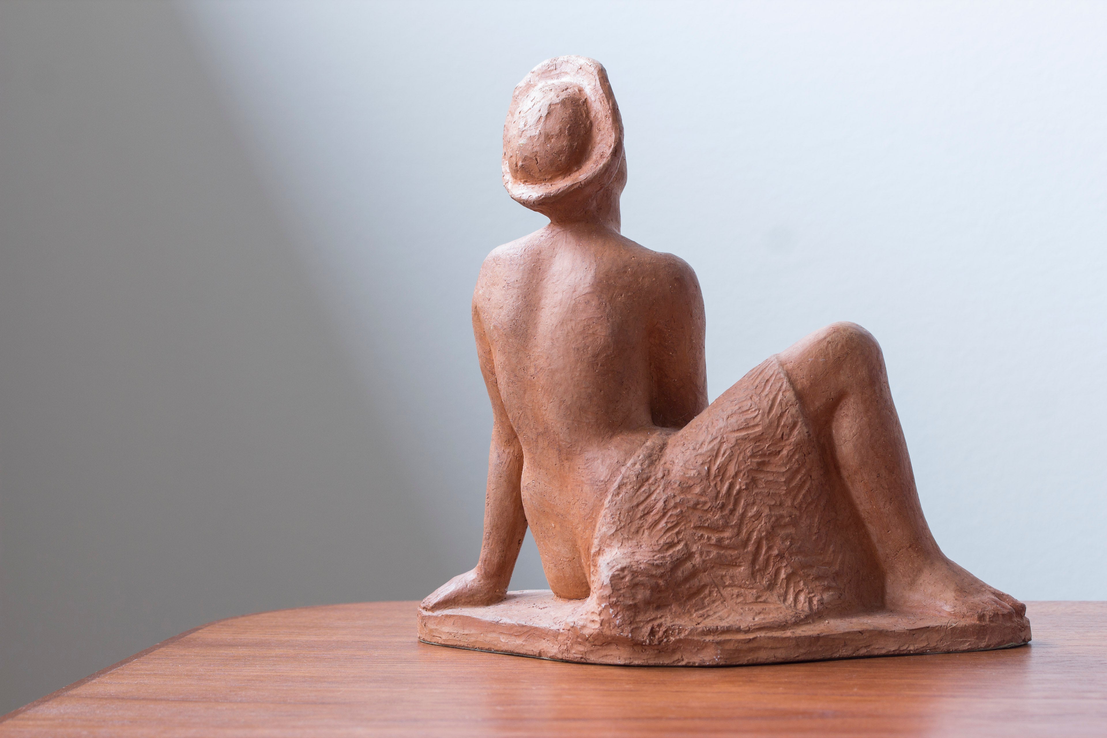 Terracotta sculpture by David Wretling