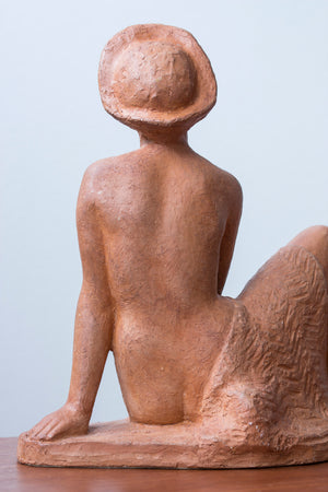 Terracotta sculpture by David Wretling