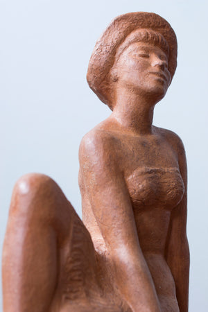 Terracotta sculpture by David Wretling