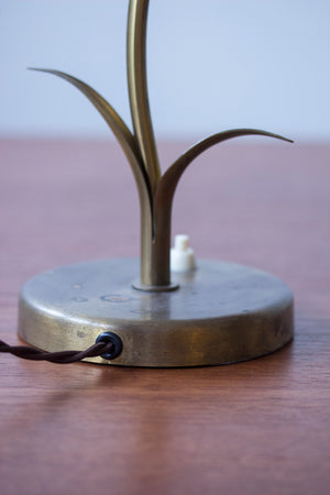 Danish modern organic "leaf" table lamp