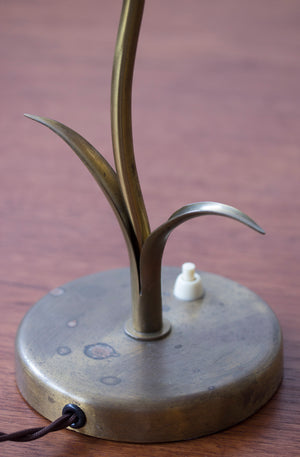 Danish modern organic "leaf" table lamp
