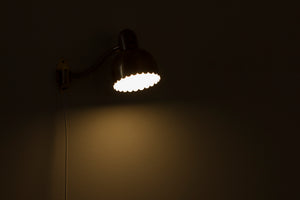 Brass wall lamp no. 191 by E. Hansson & Co