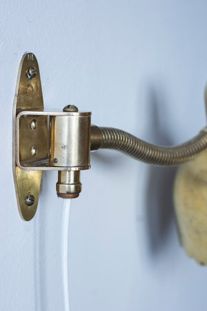 Brass wall lamp no. 191 by E. Hansson & Co