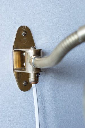Brass wall lamp no. 191 by E. Hansson & Co