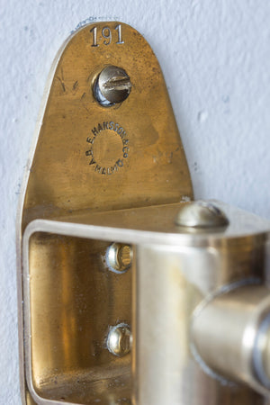 Brass wall lamp no. 191 by E. Hansson & Co