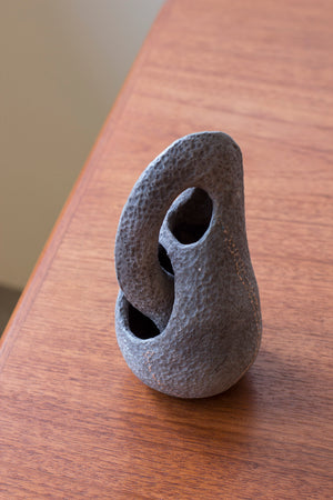 Organic Danish stoneware sculpture