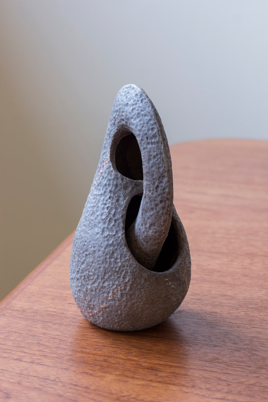 Organic Danish stoneware sculpture