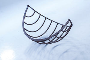 Cast iron basket or sculpture