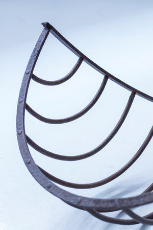 Cast iron basket or sculpture