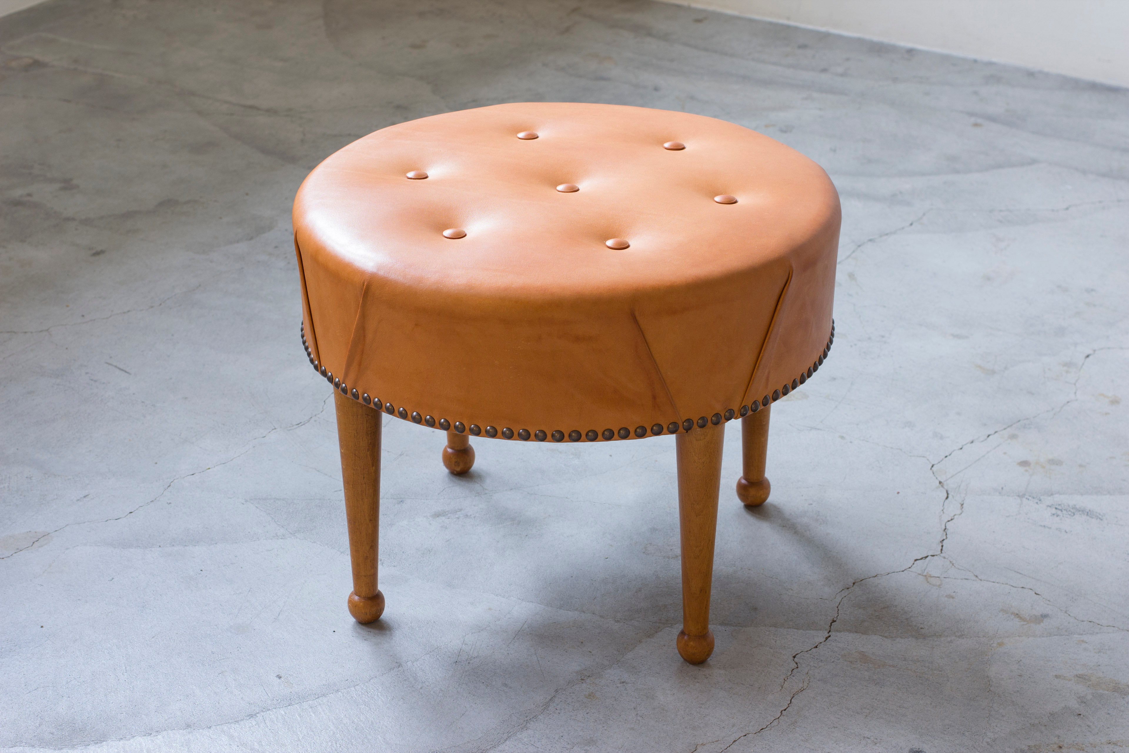 Swedish modern tabouret in the style of Frank
