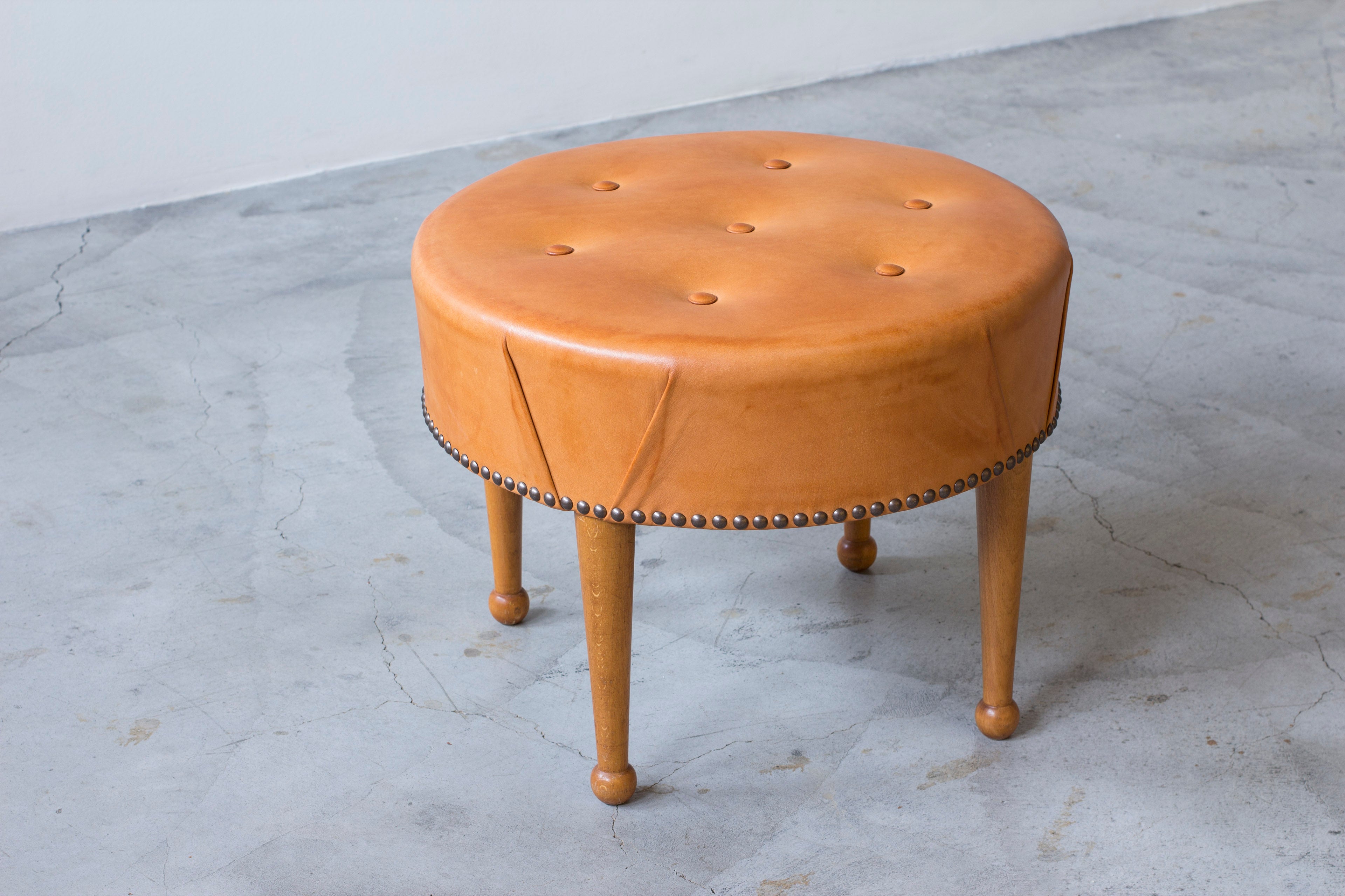 Swedish modern tabouret in the style of Frank
