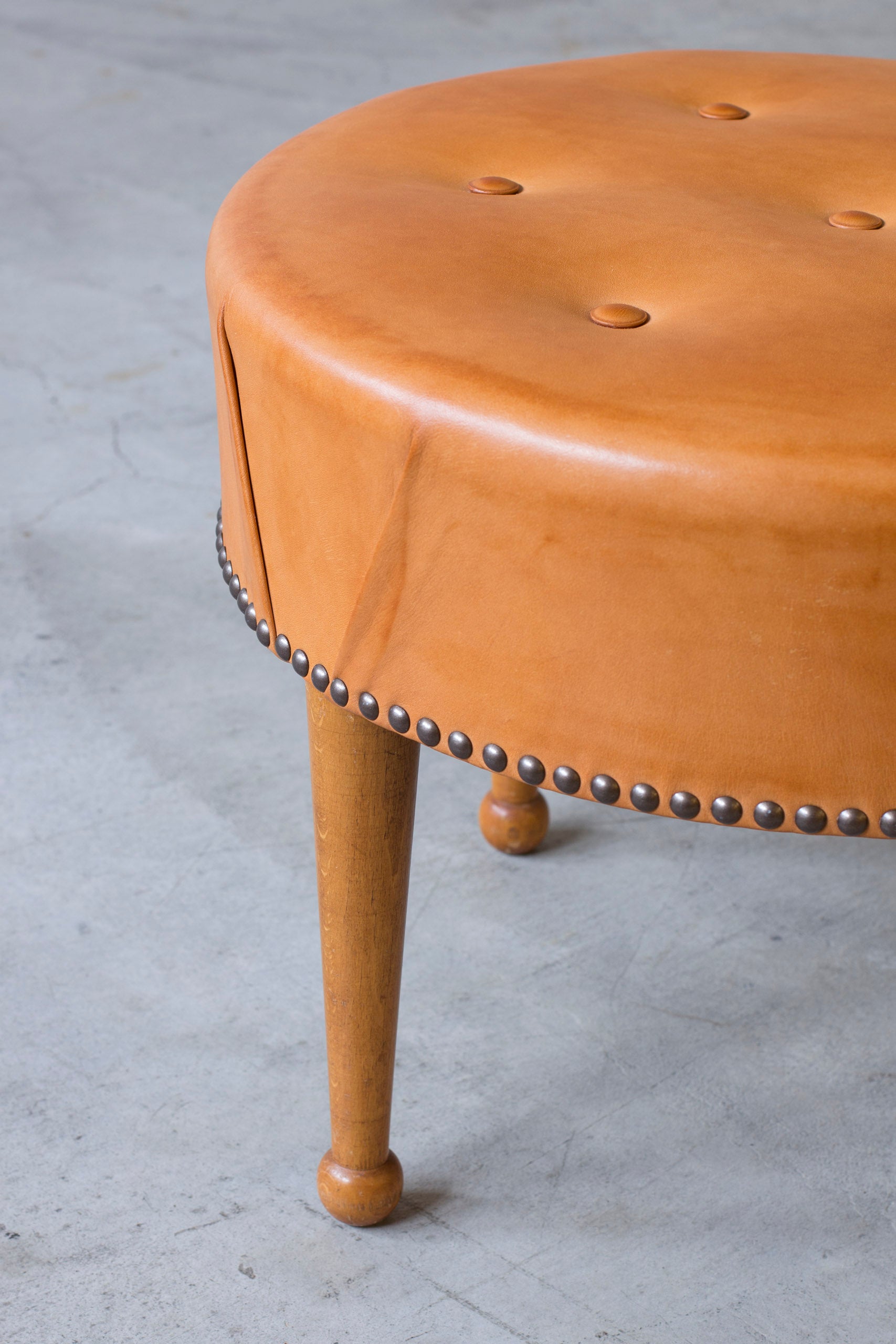 Swedish modern tabouret in the style of Frank