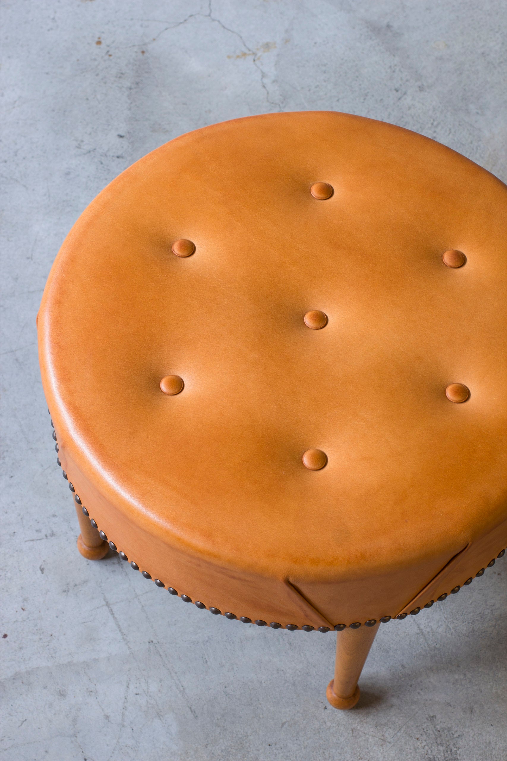Swedish modern tabouret in the style of Frank