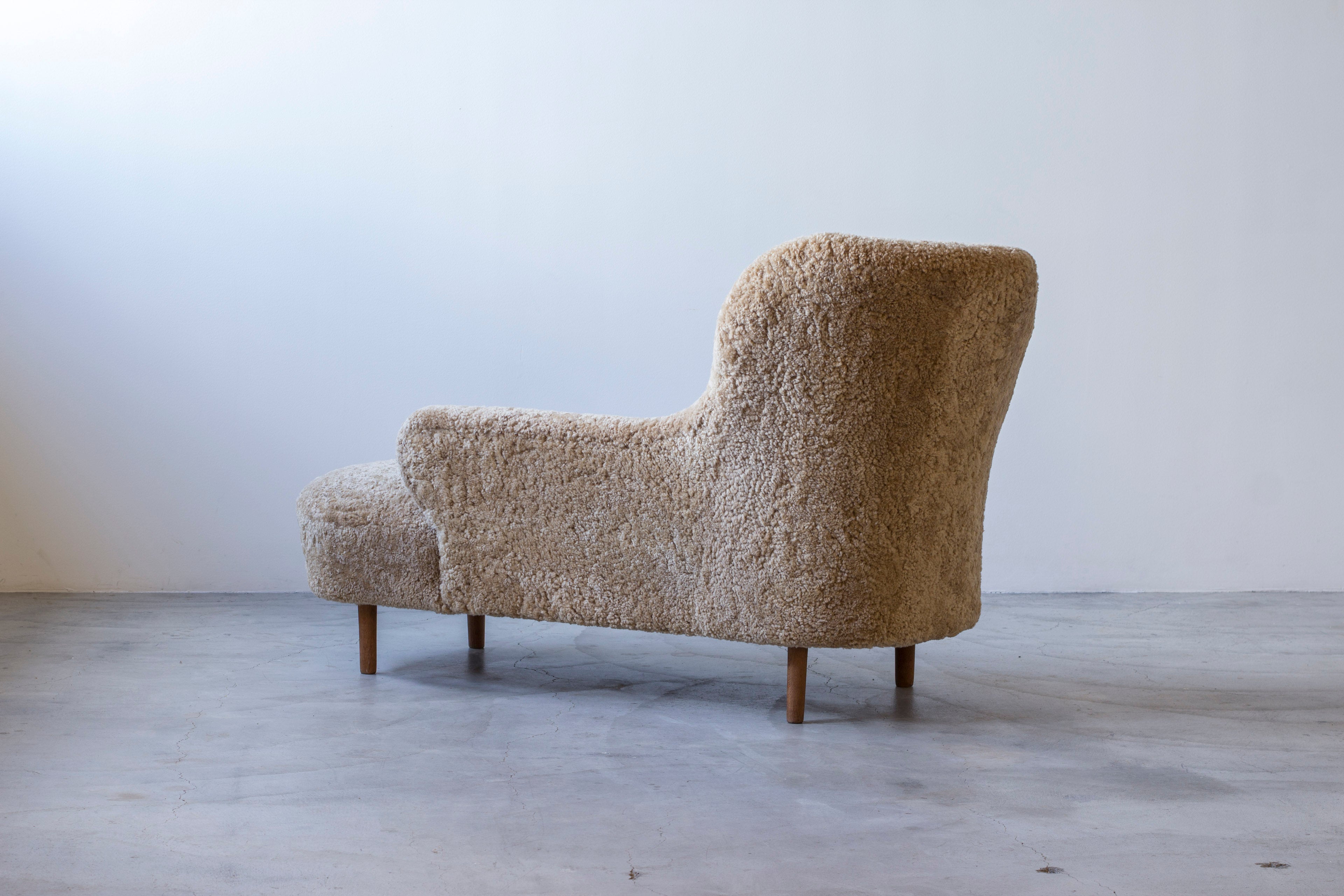 Swedish modern chaise lounge
