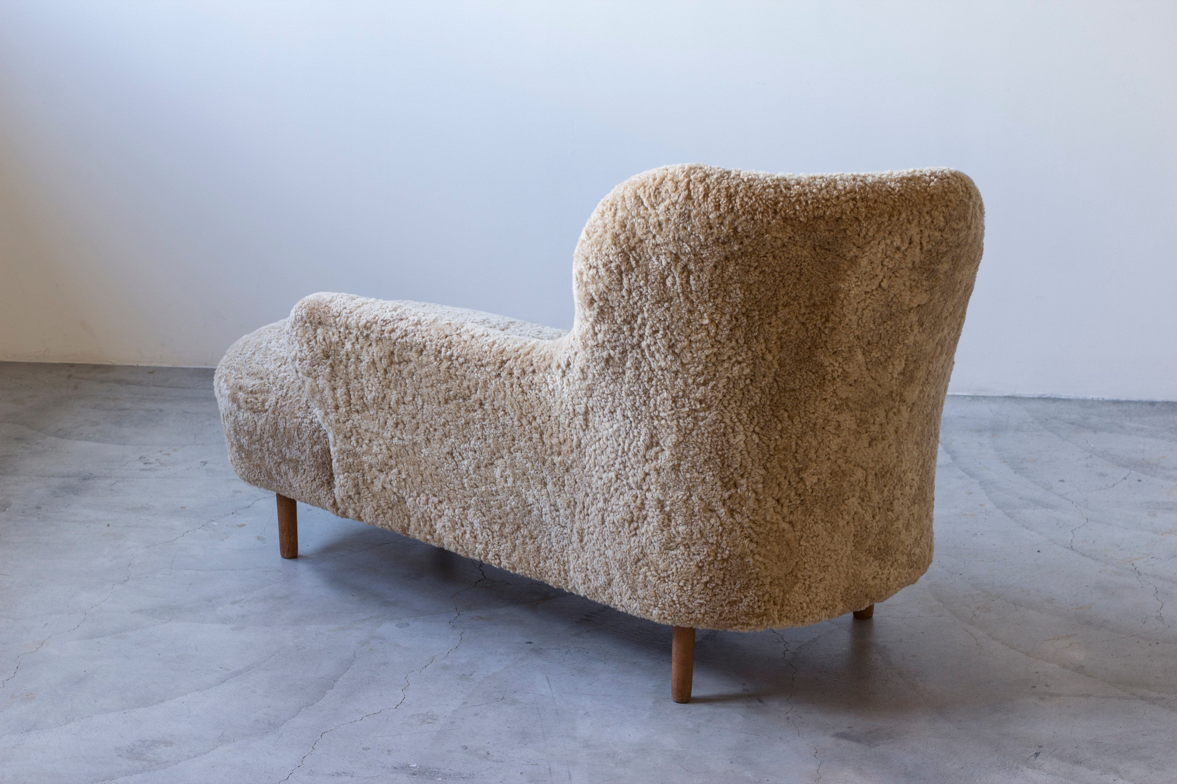 Swedish modern chaise lounge