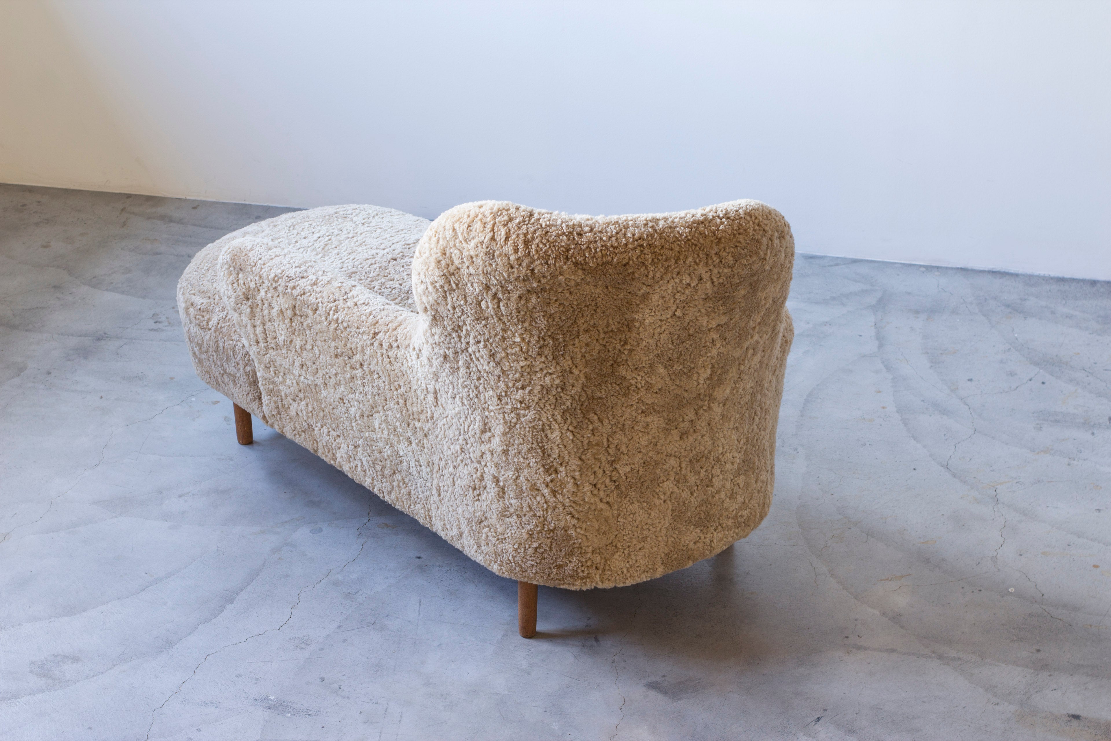 Swedish modern chaise lounge