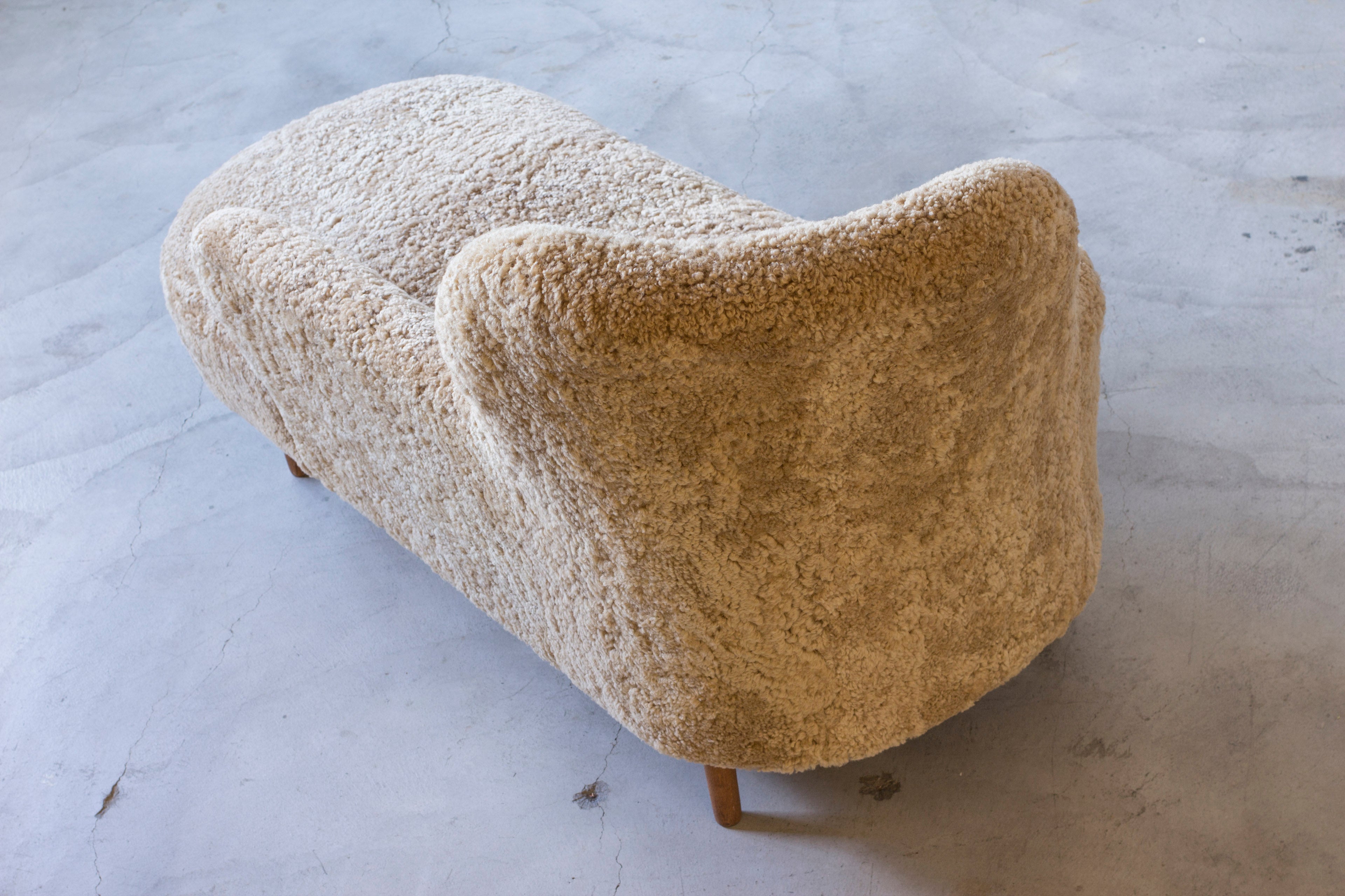 Swedish modern chaise lounge