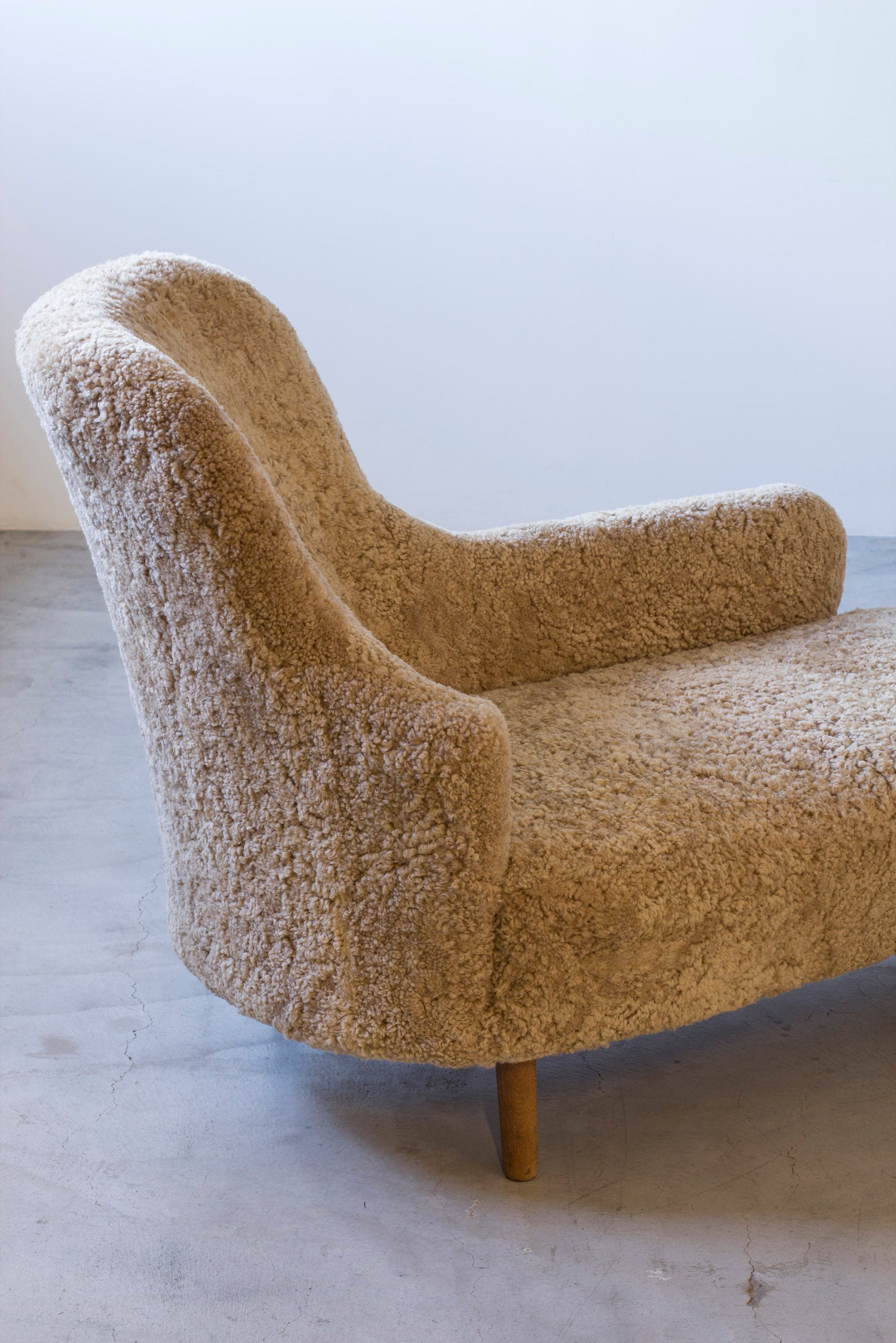 Swedish modern chaise lounge