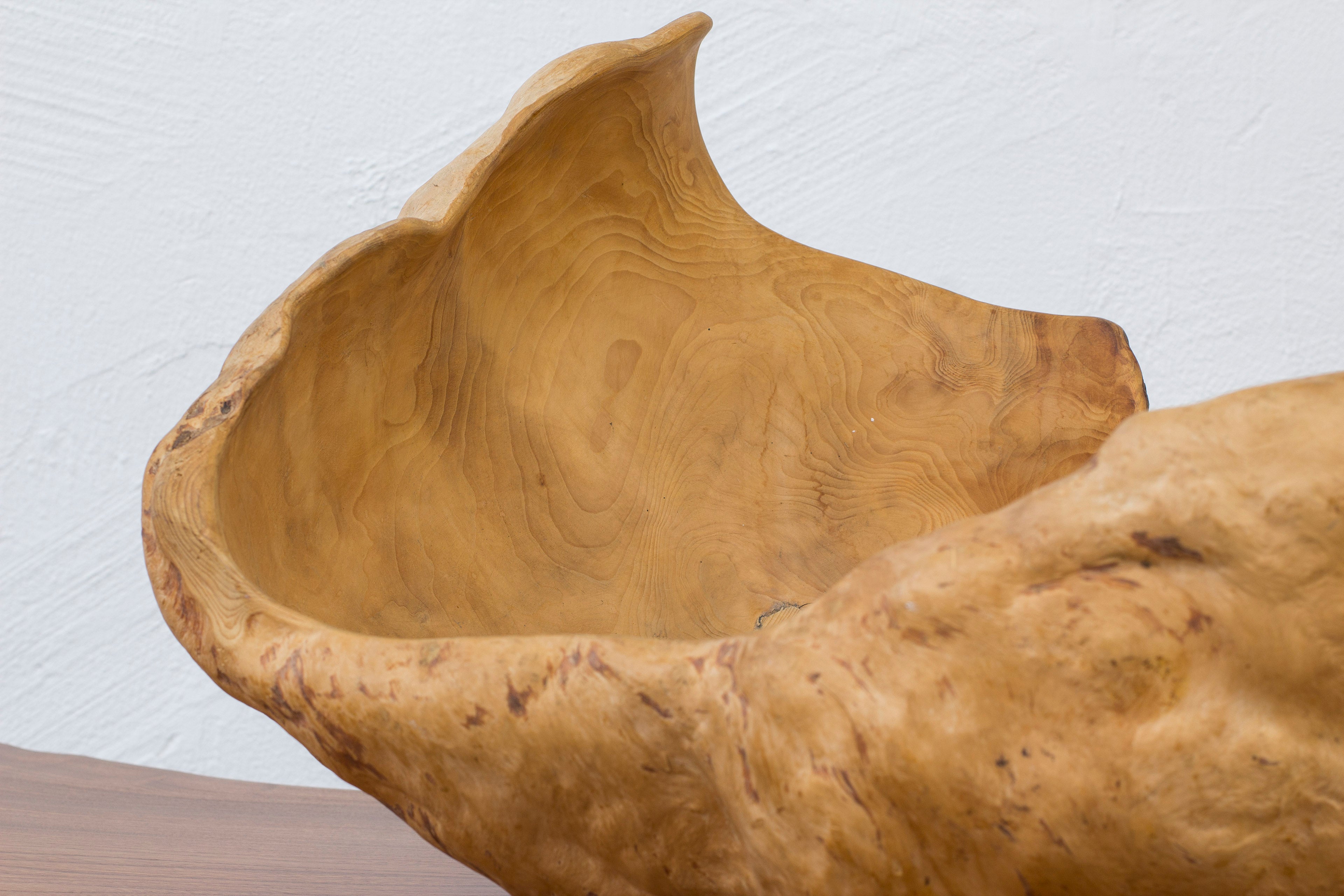 Large Swedish Burl wood bowl