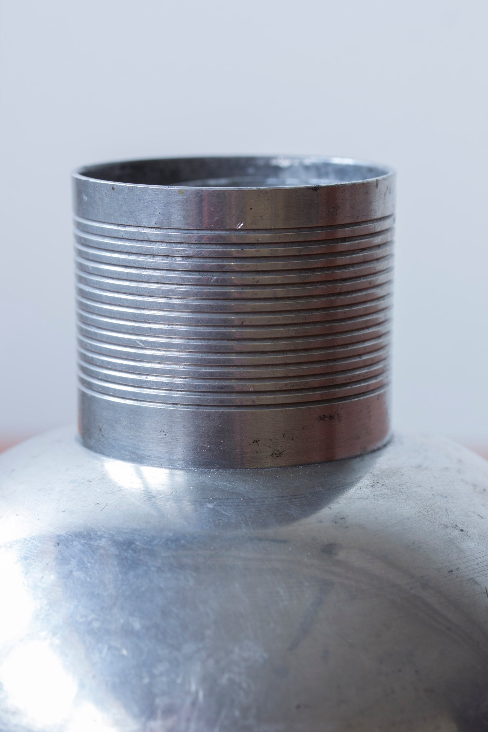 Pewter vase by Nils Fougstedt
