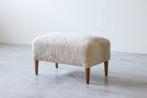 Danish stool/ottoman in sheepskin no.2