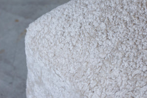 Danish stool/ottoman in sheepskin no.2