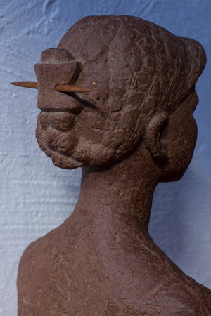 Stoneware bust by Liss Eriksson