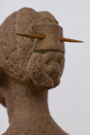 Stoneware bust by Liss Eriksson