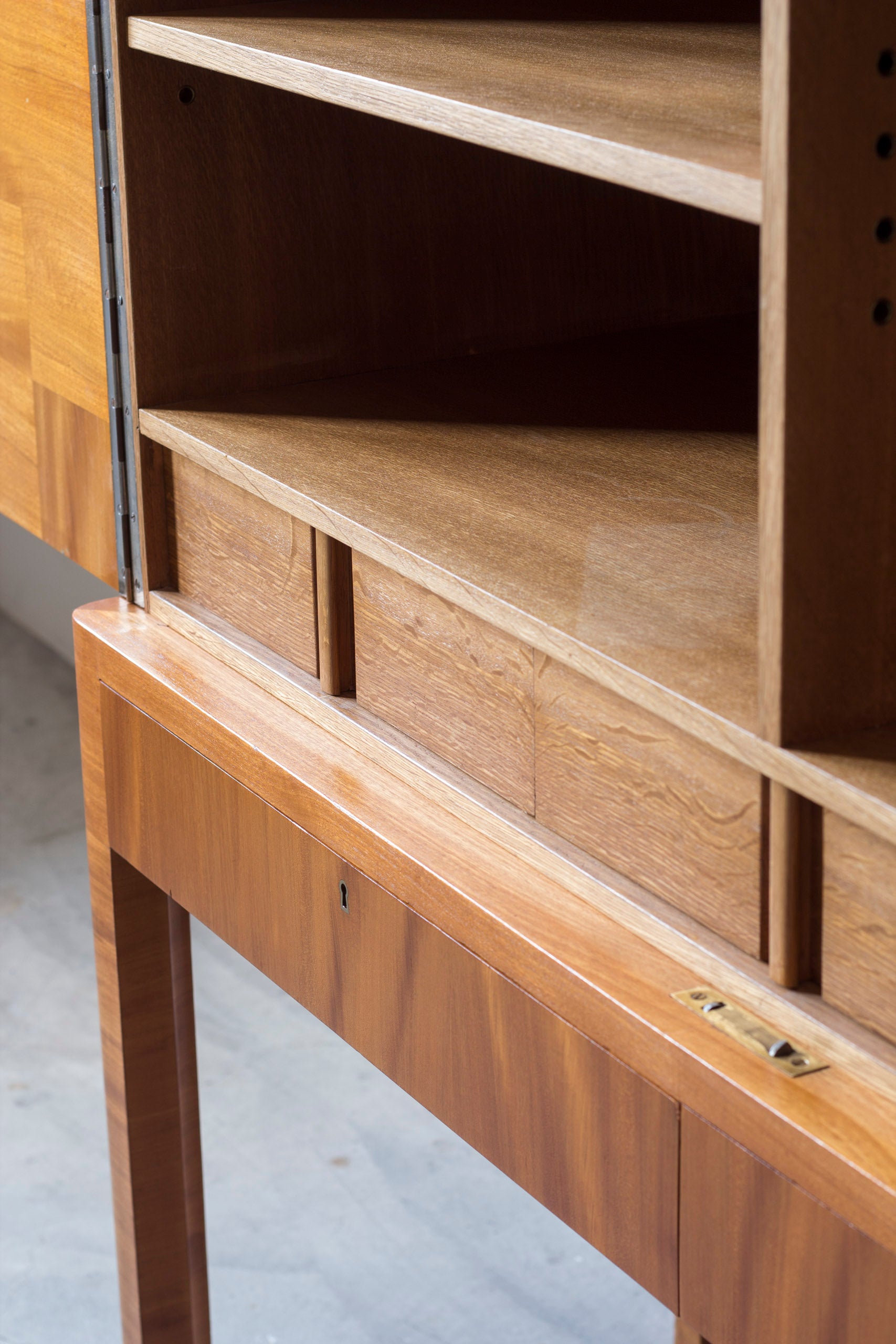 1940s Swedish modern cabinet in elm