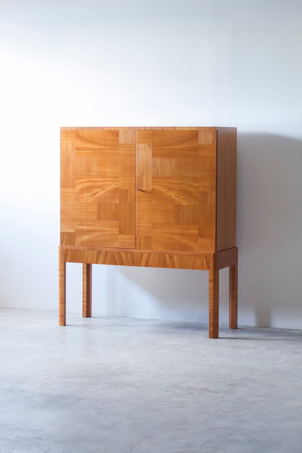 1940s Swedish modern cabinet in elm