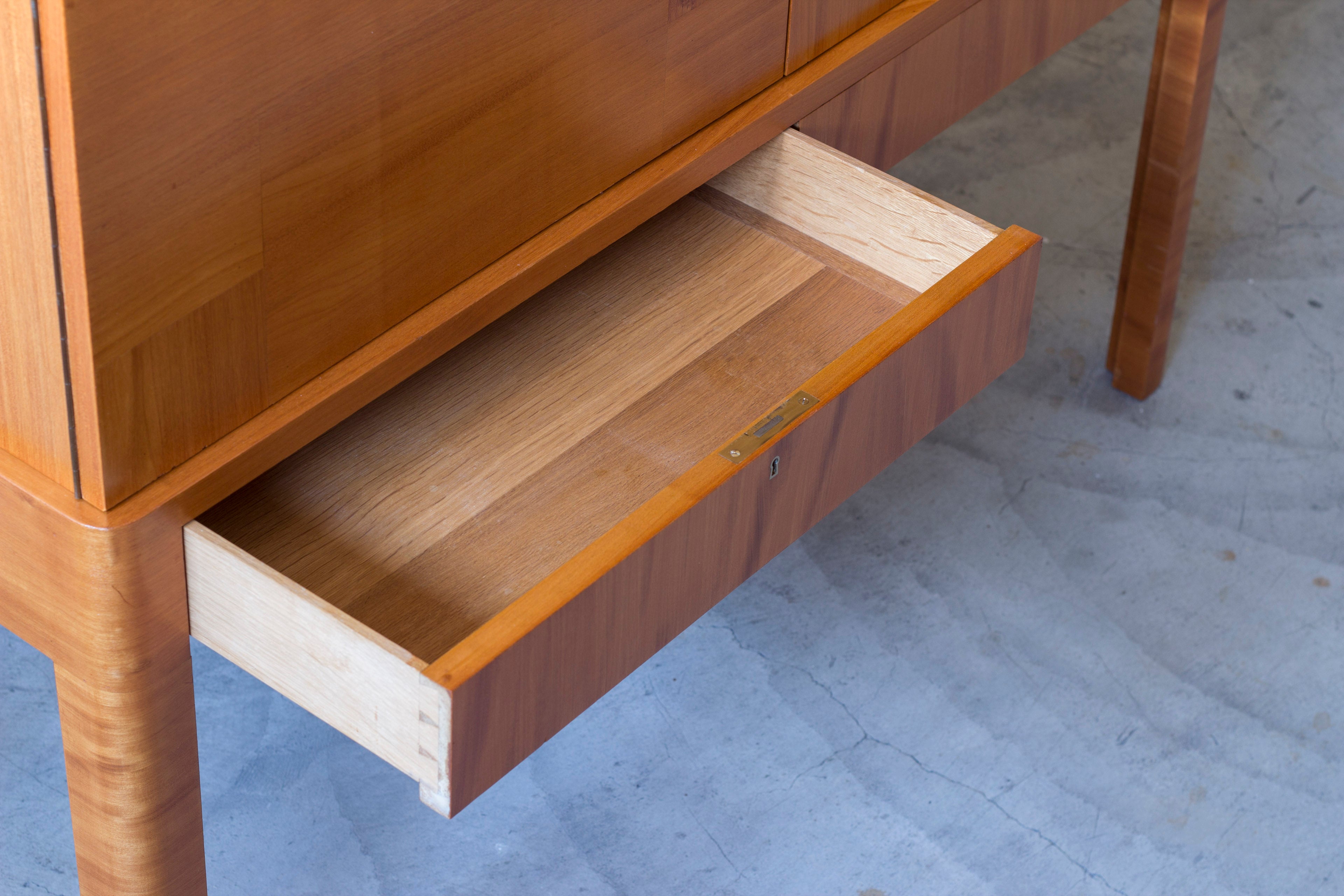 1940s Swedish modern cabinet in elm